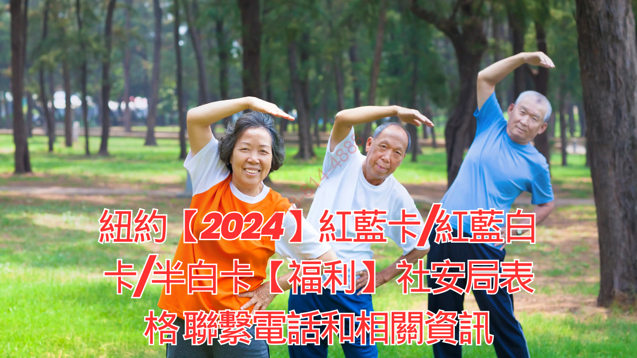 紐約【2024】紅藍卡/紅藍白卡/半白卡【福利】 社安局表格 聯繫電話和相關資訊